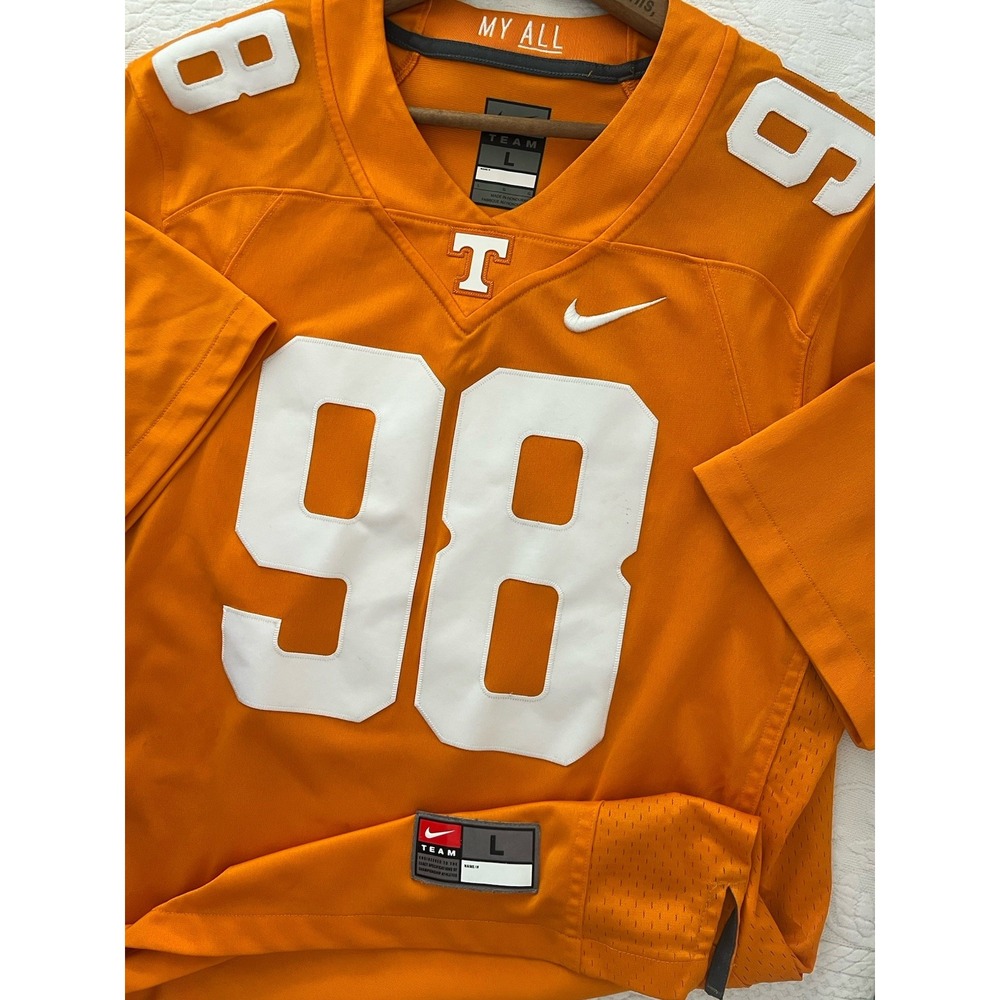Nike MY ALL Tennessee Volunteers #98 Jersey Mens L 1998 Champs Sewn Orange